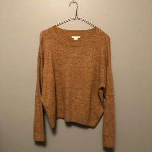 tan coloured fall sweater